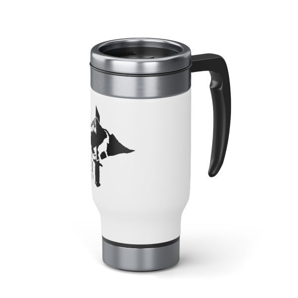 Stainless Steel Travel Mug with Handle - Image 5