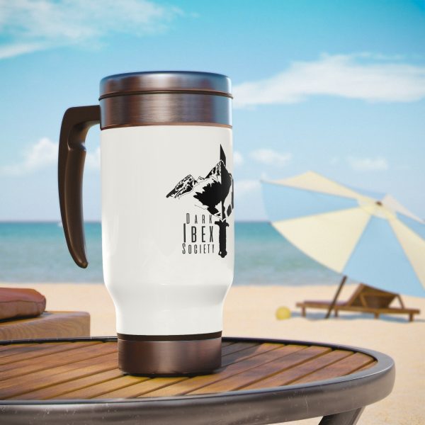 Stainless Steel Travel Mug with Handle - Image 6
